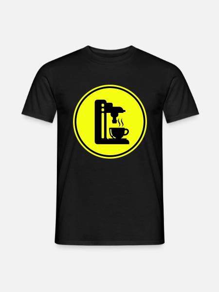 Coffee machine symbol - Men's T-Shirt - black
