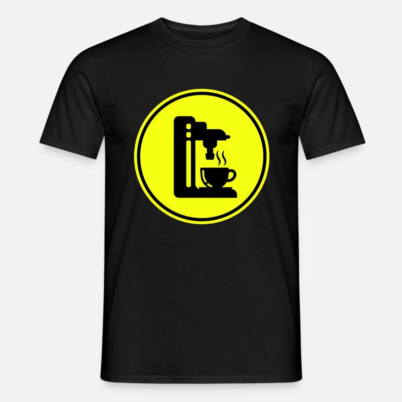 Kaffeemaschine Symbol - Männer T-Shirt - Schwarz