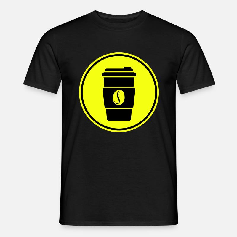 Kaffee Symbol - Männer T-Shirt - Schwarz