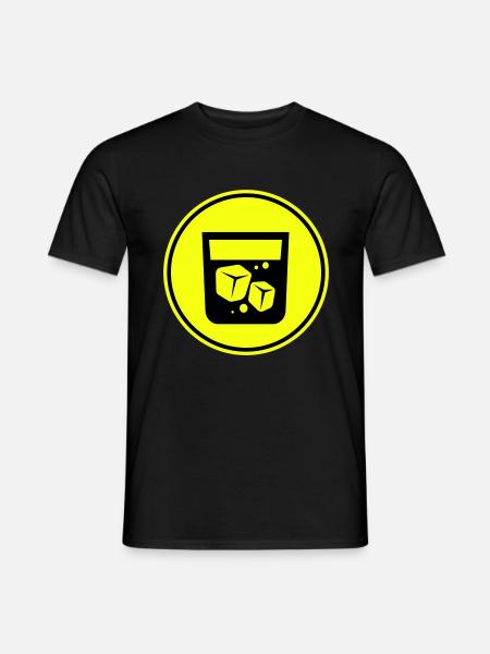 Whisky Icon - Männer T-Shirt - Schwarz