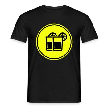 Cocktail Icon - Männer T-Shirt - Schwarz - Vorne - AI Model Male 178 light (178cm)