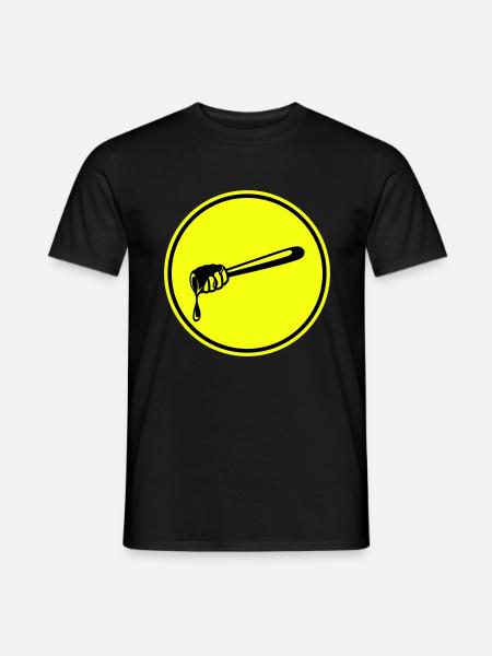 Stick chisel symbol beekeeper - Men's T-Shirt - black