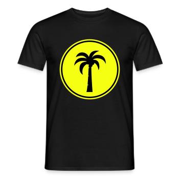symbole de la paume - T-shirt homme - noir - Devant - AI Model Male 178 light (178cm)