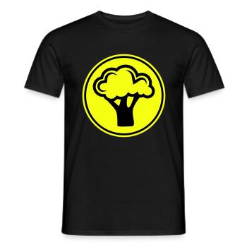 Légumes au brocoli - T-shirt homme - noir - Devant - AI Model Male 178 light (178cm)