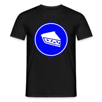 Apple pie - Men's T-Shirt - black - Front - AI Model Male 178 light (178cm)