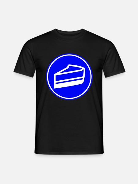 Cake cheesecake - Men's T-Shirt - black