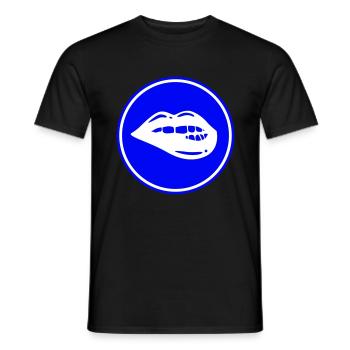 Symbole de lèvre - T-shirt homme - noir - Devant - AI Model Male 178 light (178cm)