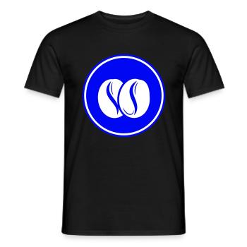 Kaffeebohne Symbol - Männer T-Shirt - Schwarz - Vorne - AI Model Male 178 light (178cm)