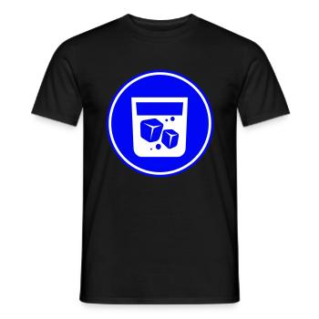Whisky Icon - Männer T-Shirt - Schwarz - Vorne - AI Model Male 178 light (178cm)