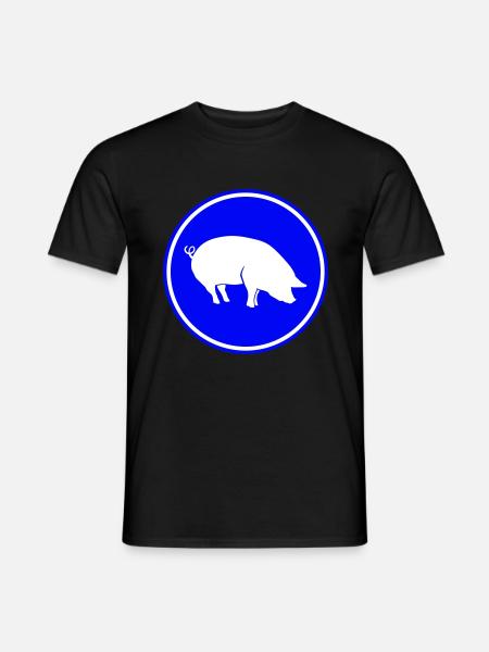 Pig Animal - Men's T-Shirt - black