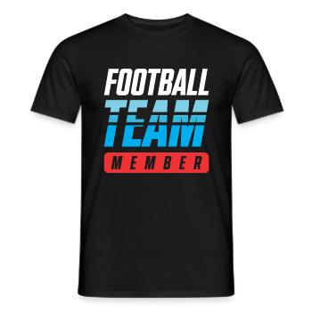 Équipe de football - T-shirt homme - noir - Devant - AI Model Male 178 light (178cm)