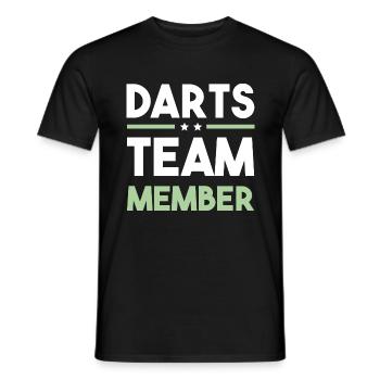 Darts Team - Männer T-Shirt - Schwarz - Vorne - AI Model Male 178 light (178cm)