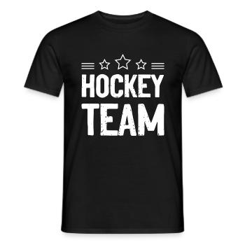 Équipe de hockey - T-shirt homme - noir - Devant - AI Model Male 178 light (178cm)