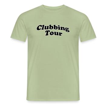Clubbing tour - Männer T-Shirt - Sage - Vorne - AI Model Male 178 light (178cm)