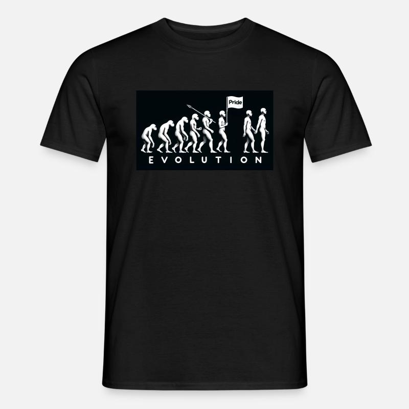 Évolution de la Fierté – Marche de la diversité - T-shirt homme - noir
