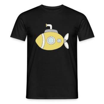 U-Boot - Männer T-Shirt - Schwarz - Vorne - AI Model Male 178 light (178cm)