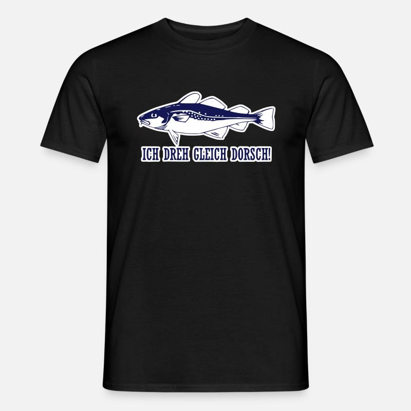 I turn equal to cod! - Men's T-Shirt - black