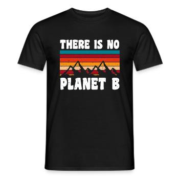 THERE IS NO PLANET B - Männer T-Shirt - Schwarz - Vorne - AI Model Male 178 light (178cm)