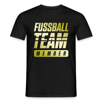 Équipe de football - T-shirt homme - noir - Devant - AI Model Male 178 light (178cm)