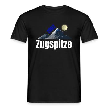 Zugspitze - Männer T-Shirt - Schwarz - Vorne - AI Model Male 178 light (178cm)