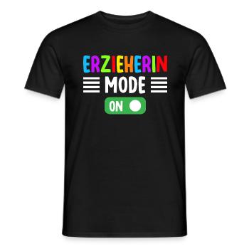 Kindergärtnerin Erzieherin Mode on! - Männer T-Shirt - Schwarz - Vorne - AI Model Male 178 light (178cm)