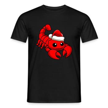 Noël comique du Scorpion - T-shirt homme - noir - Devant - AI Model Male 178 light (178cm)