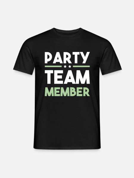 Party Team - Men's T-Shirt - black