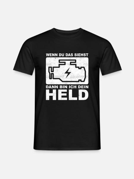 Dieses Symbol macht mich zum Helden - Männer T-Shirt - Schwarz