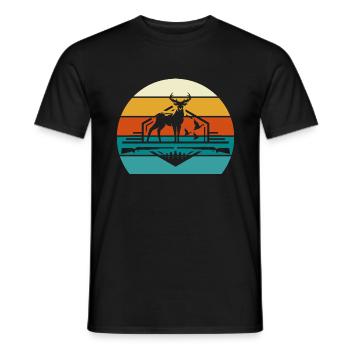 Hunter pour les chasseurs - T-shirt homme - noir - Devant - AI Model Male 178 light (178cm)