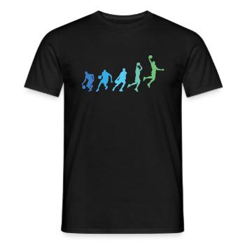 Basketball Player Dunking Basketball Player Sequence - Men's T-Shirt - black - Front - AI Model Male 178 light (178cm)