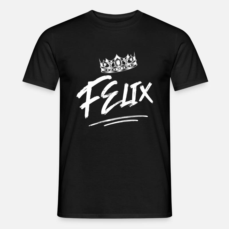 Felix - Männer T-Shirt - Schwarz
