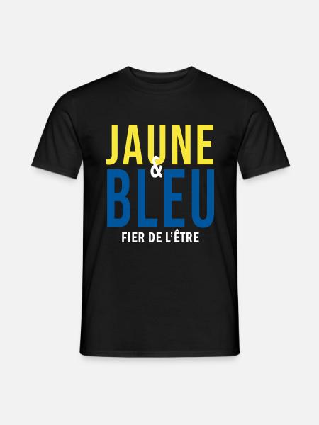 jaune et bleu fier rugby ukraine basket - T-shirt homme - noir