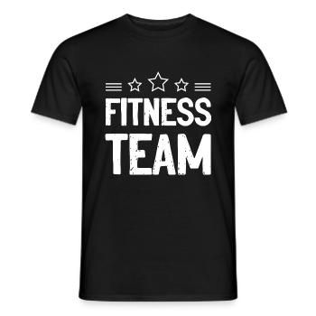 Entraînement de gymnase de l’équipe de fitness - T-shirt homme - noir - Devant - AI Model Male 178 light (178cm)