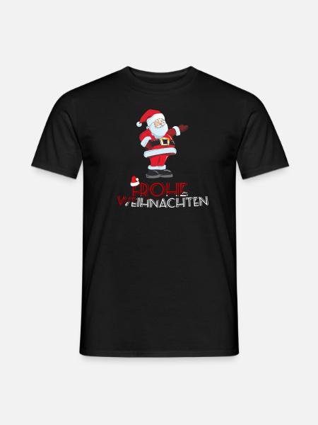Weihnachtsmann Weihnachten Frohe - Männer T-Shirt - Schwarz