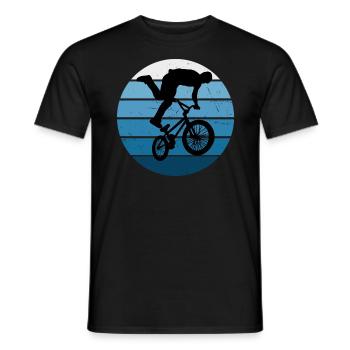 Vélo Hommes bmx Vélo Cyclisme bmx Femmes - T-shirt homme - noir - Devant - AI Model Male 178 light (178cm)