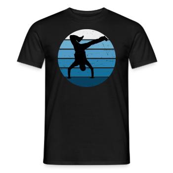 Bgirl Men Bboy Hiphop Hip Hop Break Dance - T-shirt homme - noir - Devant - AI Model Male 178 light (178cm)