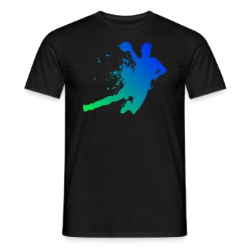 Handball Handball Players Women's Handball Games - Men's T-Shirt - black - Front - AI Model Male 178 light (178cm)