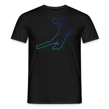Handball Games Women Handball Handball Handball Player Handball - Men's T-Shirt - black - Front - AI Model Male 178 light (178cm)