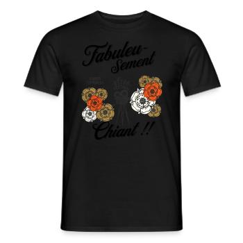 Fabulously boring!! - Men's T-Shirt - black - Front - AI Model Male 178 light (178cm)