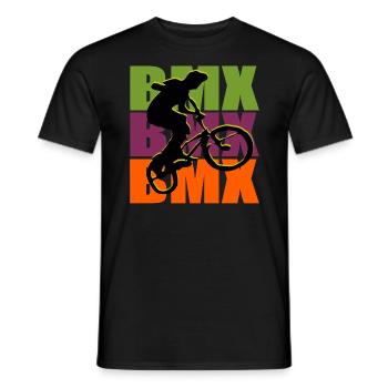 BMX Bike - Männer T-Shirt - Schwarz - Vorne - AI Model Male 178 light (178cm)