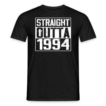 Straight Outta 1994 Cadeau Anniversaire 1994 Retro - T-shirt homme - noir - Devant - AI Model Male 178 light (178cm)