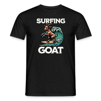Chèvre de surf - T-shirt homme - noir - Devant - AI Model Male 178 light (178cm)