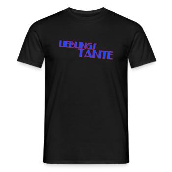 Lieblingstante - Männer T-Shirt - Schwarz - Vorne - AI Model Male 178 light (178cm)