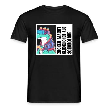 Gaming Gamer Geschenk Spruch Zocken - Männer T-Shirt - Schwarz - Vorne - AI Model Male 178 light (178cm)