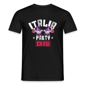 Équipage de l’Italia Party - T-shirt homme - noir - Devant - AI Model Male 178 light (178cm)