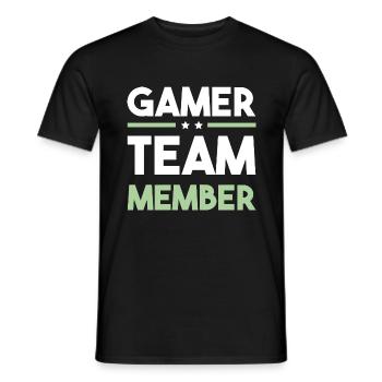 Équipe de joueurs - T-shirt homme - noir - Devant - AI Model Male 178 light (178cm)