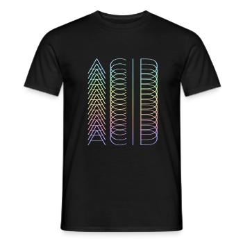 Acid Acid Acid - Männer T-Shirt - Schwarz - Vorne - AI Model Male 178 light (178cm)