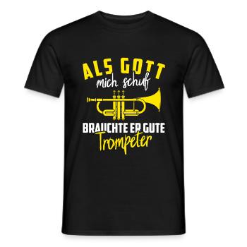 Trompeter Lustiger Spruch Trompete Geschenk - Männer T-Shirt - Schwarz - Vorne - AI Model Male 178 light (178cm)