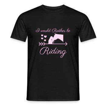 je préfère monter - T-shirt homme - noir - Devant - AI Model Male 178 light (178cm)