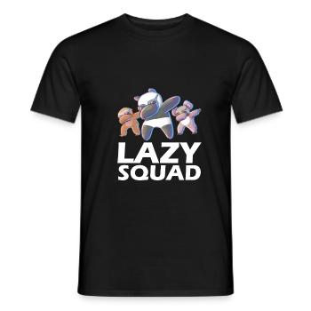 Lazy Squad - Dabbing Panda Sloth Koala Bear - Men's T-Shirt - black - Front - AI Model Male 178 light (178cm)